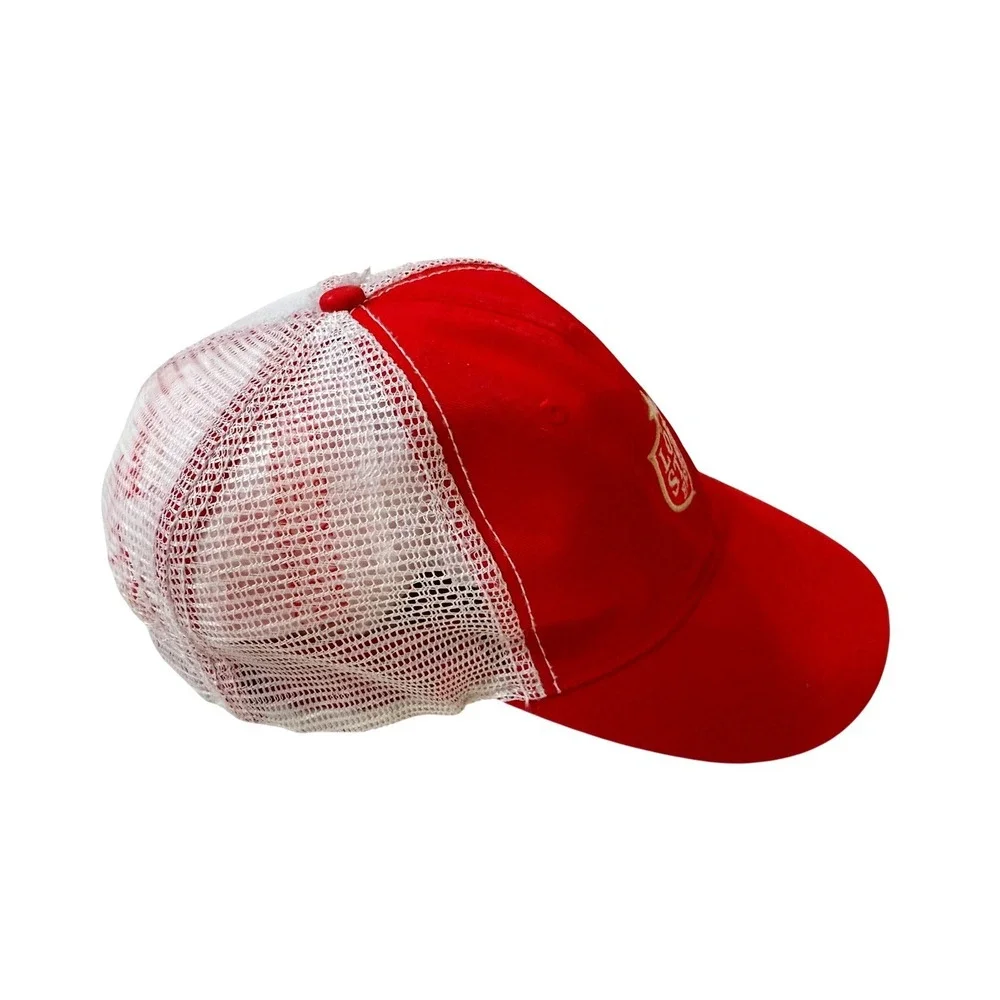 Vintage Lone Star‎ Beer Trucker Hat Red Mesh Snapback Texas Brewery Cap TX Pride